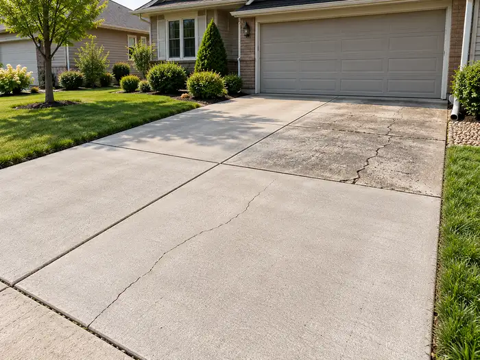 concrete driveway repair vs replacement columbus