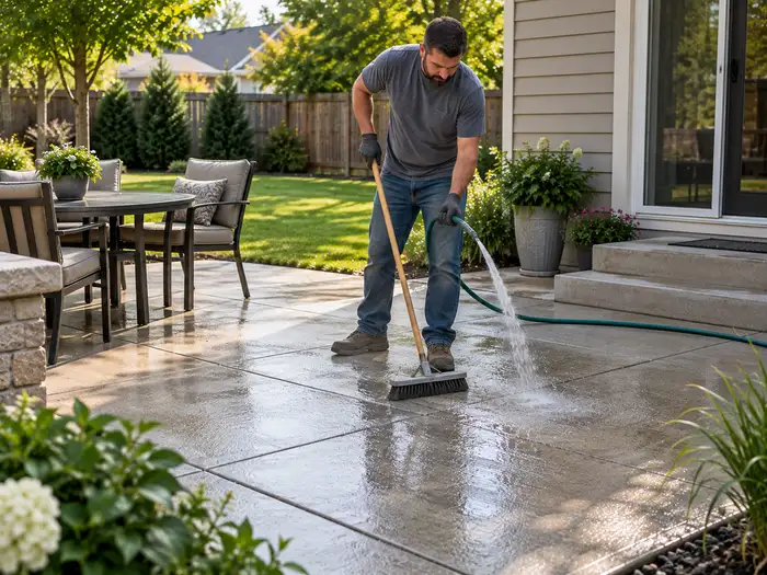 concrete patio care columbus