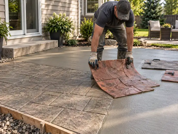 stamped concrete installation columbus ohio
