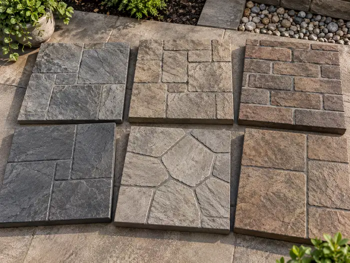 stamped concrete patterns colors columbus